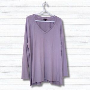 Banana Republic Lilac Long Sleeve V-neck Sweater